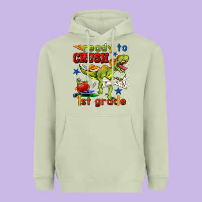 Ready To Crush 1st Grade Heavyweight Hoodie Designed By Bundleandbundleshop