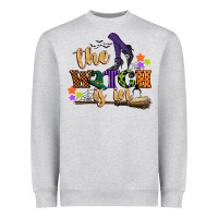 Heather Grey the witch is in Heavyweight Sweatshirt - CowGirlArtShop