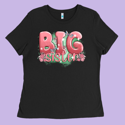 Big Sister Ladies Tee Designed By Maliassmallbusiness