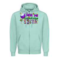 Seafoam Pour me something sista Zipper Hoodie - FaDigitalArtStudio