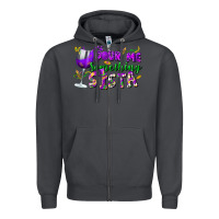 Smoke Pour me something sista Zipper Hoodie - FaDigitalArtStudio