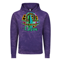 Libra Zodiac Sign Sunflower Leopard Serape Vintage Hoodie | Teevron