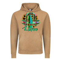 Vintage Camel Libra Zodiac Sign Sunflower Leopard Serape Vintage Hoodie - RanaPortraitStore