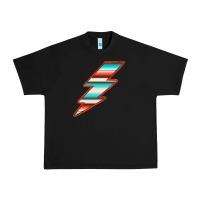 Black Teal and Orange Serape Lightning Urban Heavy Tee - Bettercallsaul