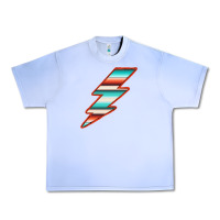 Grape Ice Teal and Orange Serape Lightning Urban Heavy Tee - Bettercallsaul