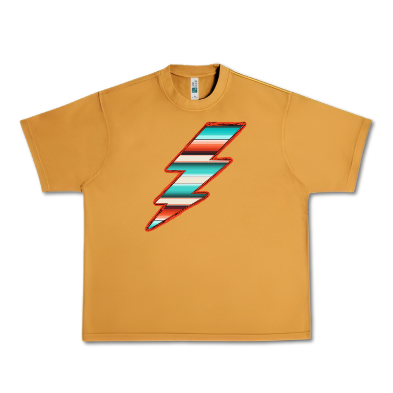 Teal And Orange Serape Lightning Urban Heavy Tee by Bettercallsaul | Teevron