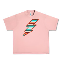 Salmon Teal and Orange Serape Lightning Urban Heavy Tee - Bettercallsaul