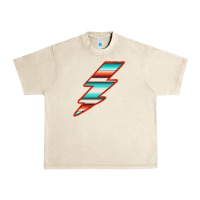 Sandshell Teal and Orange Serape Lightning Urban Heavy Tee - Bettercallsaul