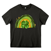 St Patrick S Day Shamrock Rainbow Heavy Core Tee | Teevron