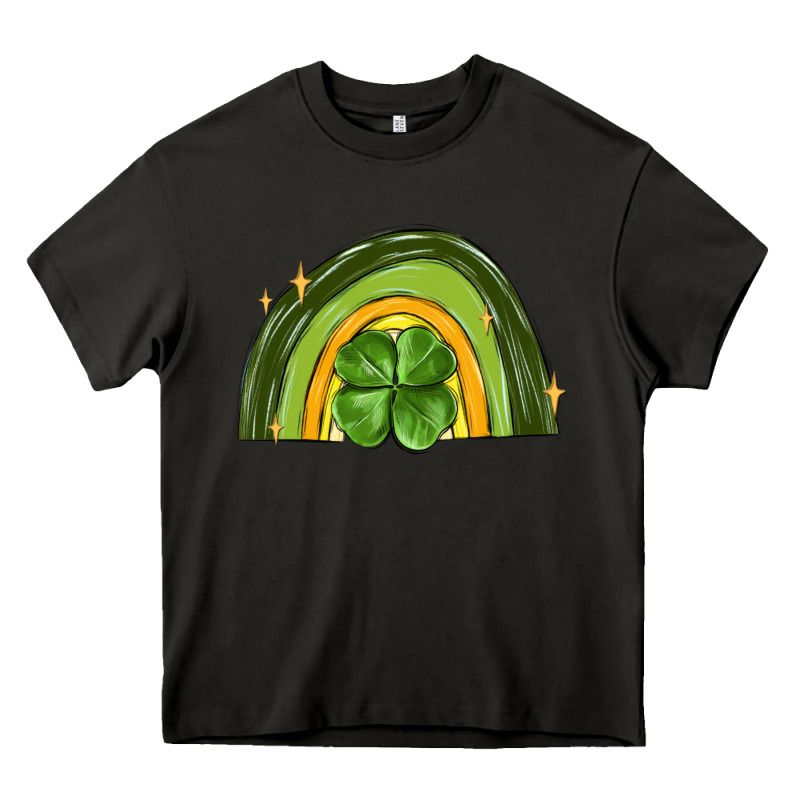 St Patrick S Day Shamrock Rainbow Heavy Core Tee by MaliasSmallBusiness | Teevron