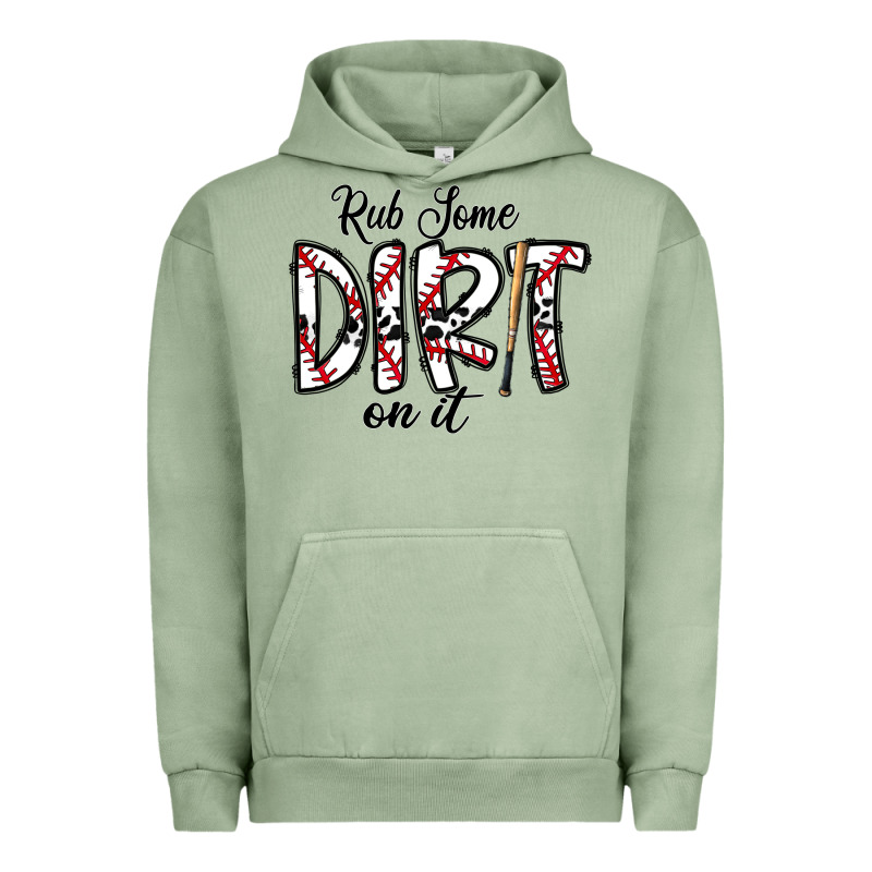 Rub Somedirt On It Baseball Urban Hoodie by CowhideDigitalArt | Teevron