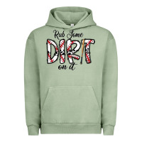 Pigment Oil Green rub somedirt on it baseball Urban Hoodie - CowhideDigitalArt