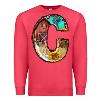 Cardinal farm life alphabet lowercase letters c Premium Sweatshirt - BundleAndBundleShop