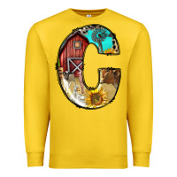 Lemon farm life alphabet lowercase letters c Premium Sweatshirt - BundleAndBundleShop