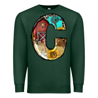 Sports Green farm life alphabet lowercase letters c Premium Sweatshirt - BundleAndBundleShop
