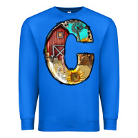 True Royal farm life alphabet lowercase letters c Premium Sweatshirt - BundleAndBundleShop