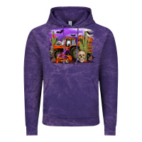 Cloud Purple Halloween tractor Vintage Hoodie - RanaPortraitStore