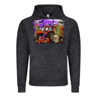 Vintage Black Halloween tractor Vintage Hoodie - RanaPortraitStore