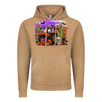 Halloween Tractor Vintage Hoodie | Teevron