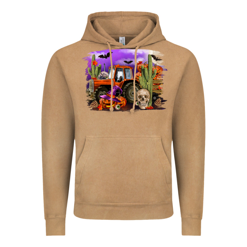 Halloween Tractor Vintage Hoodie by RanaPortraitStore | Teevron