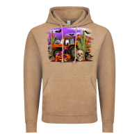 Vintage Coffee Halloween tractor Vintage Hoodie - RanaPortraitStore
