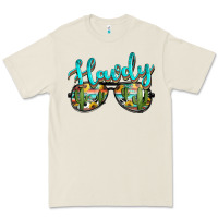 Bone western howdy police sunglasses Premium Tee - NancyCooperArtShop