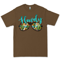 Cacao western howdy police sunglasses Premium Tee - NancyCooperArtShop