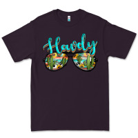 Plum western howdy police sunglasses Premium Tee - NancyCooperArtShop