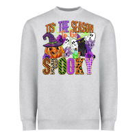 Heather Grey tis the season to be spooky Heavyweight Sweatshirt - CowGirlArtShop