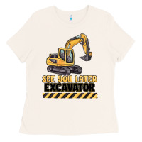 Bone see you later excavator Ladies Tee - MaliasSmallBusiness