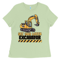 Matcha see you later excavator Ladies Tee - MaliasSmallBusiness