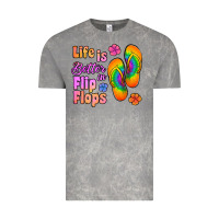 Cloud Rock life is better in flip flops Vintage Tee - Jasminsmagicworld