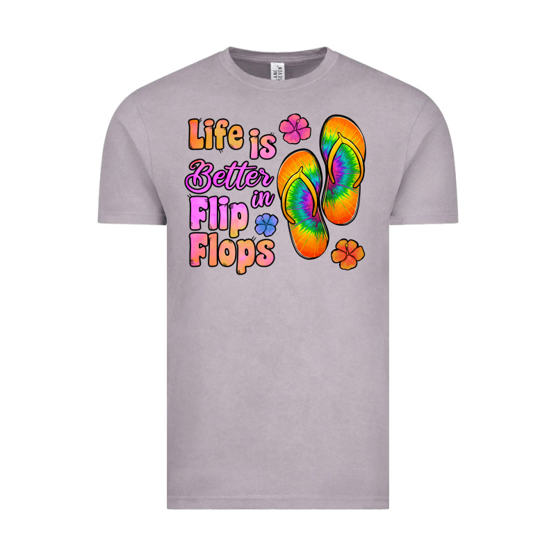 Life Is Better In Flip Flops Vintage Tee by Jasminsmagicworld | Teevron