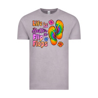 Vintage Zinc life is better in flip flops Vintage Tee - Jasminsmagicworld