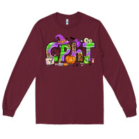 Burgundy Halloween CPHT Pharmacy Technician Long Sleeve Tee - texasbilliewilder