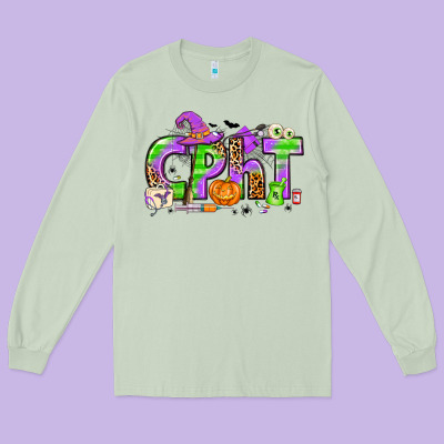 Halloween Cpht Pharmacy Technician Long Sleeve Tee Designed By Texasbilliewilder