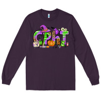 Plum Halloween CPHT Pharmacy Technician Long Sleeve Tee - texasbilliewilder