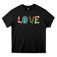 Black love christmas gemstone Heavy Core Tee - AdoDesignShop