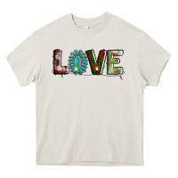 Cream love christmas gemstone Heavy Core Tee - AdoDesignShop
