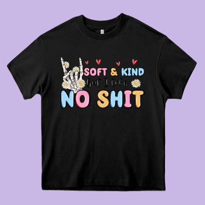Soft And Kind But I Take No Shit Heavy Core Tee Designed By Maliassmallbusiness