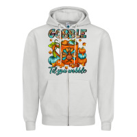 Dove Grey Gobble Til You Wobble Coffee Mug Zipper Hoodie - FaDigitalArtStudio