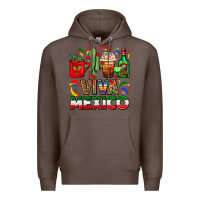 Coffee Viva Mexico Coffee Cups With Cactus And Tequila Premium Hoodie - FaDigitalArtStudio