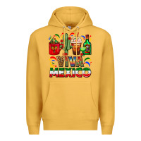 Mustard Viva Mexico Coffee Cups With Cactus And Tequila Premium Hoodie - FaDigitalArtStudio