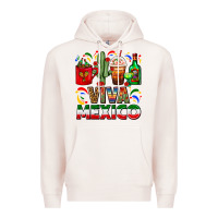 Pale Pink Viva Mexico Coffee Cups With Cactus And Tequila Premium Hoodie - FaDigitalArtStudio