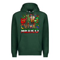 Sports Green Viva Mexico Coffee Cups With Cactus And Tequila Premium Hoodie - FaDigitalArtStudio