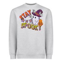 Heather Grey stay spooky Heavyweight Sweatshirt - CowGirlArtShop