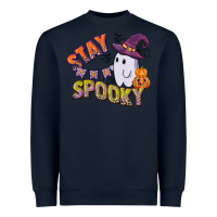 Navy stay spooky Heavyweight Sweatshirt - CowGirlArtShop