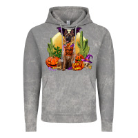 Cloud Rock Halloween german shepherd Vintage Hoodie - RanaPortraitStore