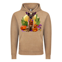 Vintage Coffee Halloween german shepherd Vintage Hoodie - RanaPortraitStore