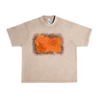 French Oak gemstone orange leopard background Urban Heavy Tee - JahusDesignShop